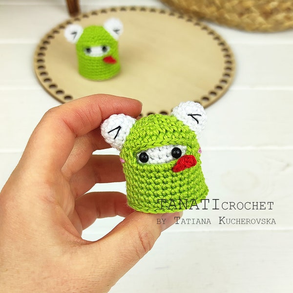 Marshmallow frog crochet pattern/frog crochet/kawaii crochet (Tutorial, PDF file)