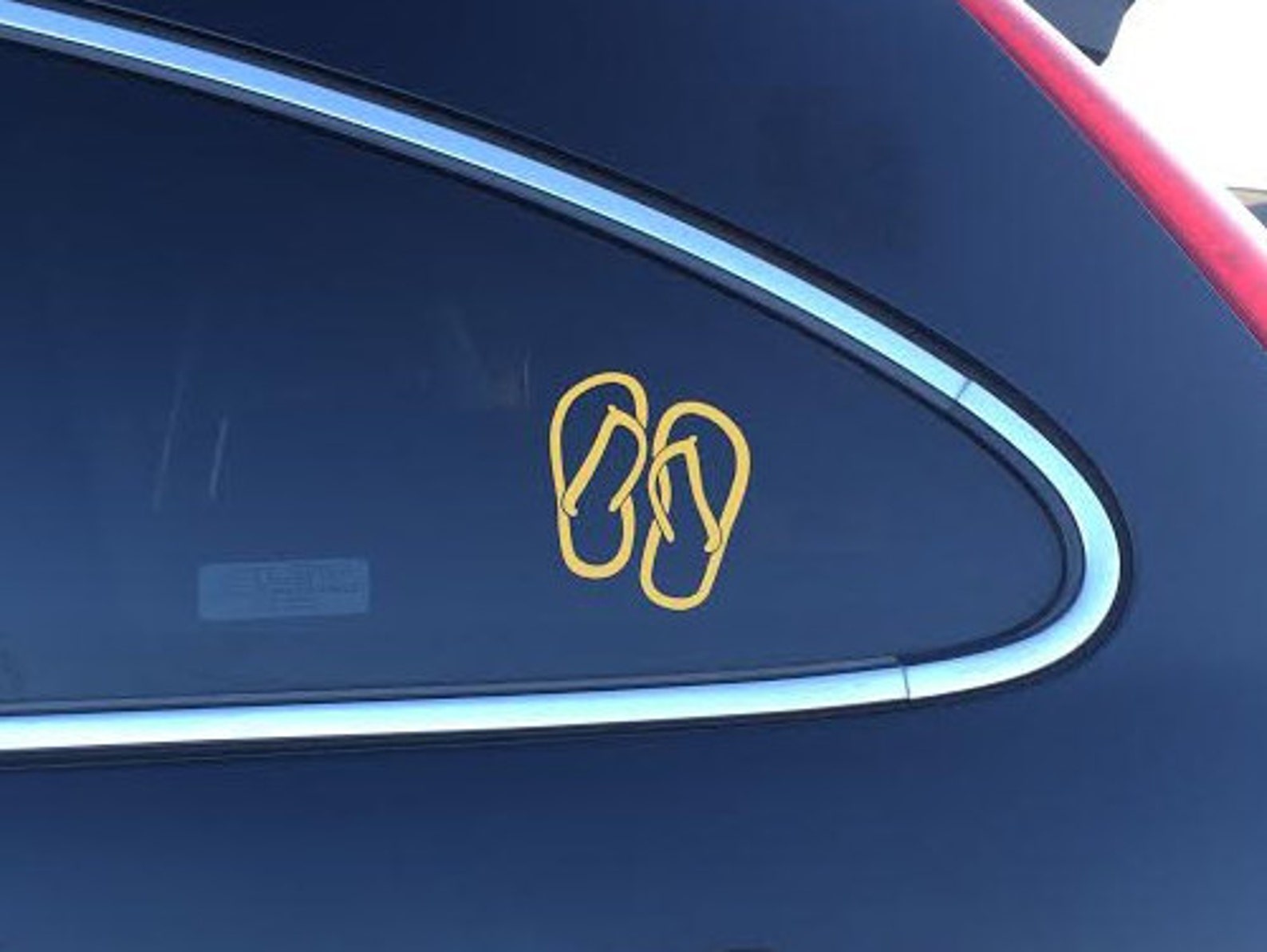 Flip Flop Fun Tropical Car Window Decal FREE SHIPPING Etsy