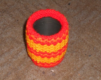 Desk Organizer Pot: Crochet Pen & Pencil Holder