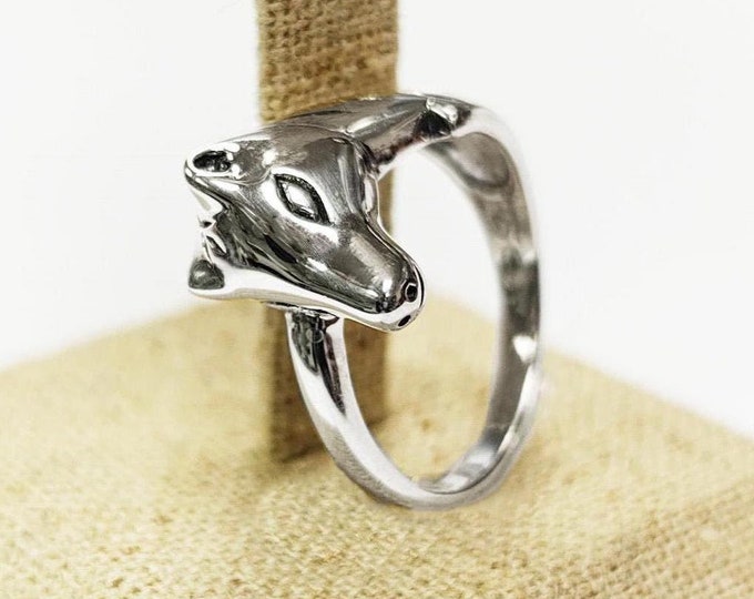 PONY Horse Ring 925 Sterling Silver, Pony Silver Head, Equestrian Rider Ring, Nature Animal Theme jewelry, Horseback Riding Ring,