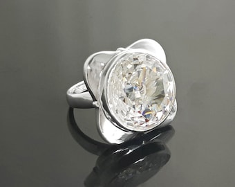 ★SENTIMENTS★ NO.322 [SILVER] GEOMETRY SQUARE RING square ring minimal girl Geometry lady women silver urban