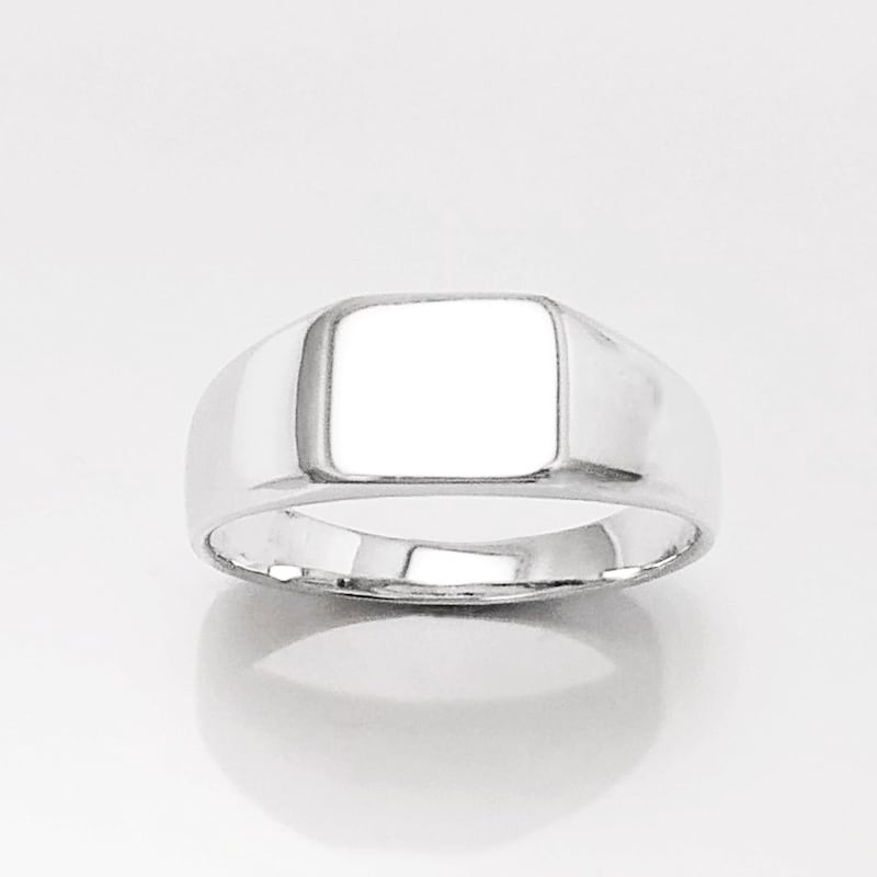 Silver Signet Ring Men - Etsy