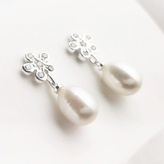 Boucles d'oreilles Clip Argent 925 et Perles d'Eau Douce