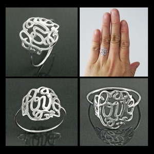 Bague Argent Massif 'Les Amoureux' - Taille 55, Occasion