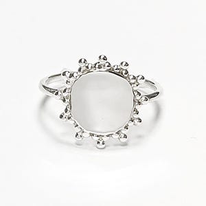 Anillo flor de la vida, plata 925, anillo semilla de la vida, anillo espiritual geometría mandala sagrada, delicada filigrana redonda