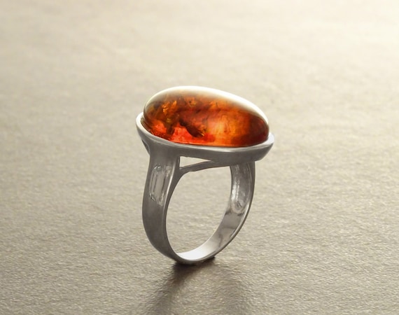 Bague ambre femme hot sale