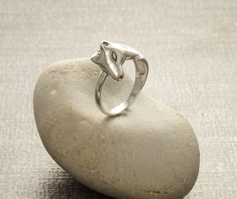 Pony Ring, Horse Head Ring, Sterling Silver, Horse Rider Ring, Horse