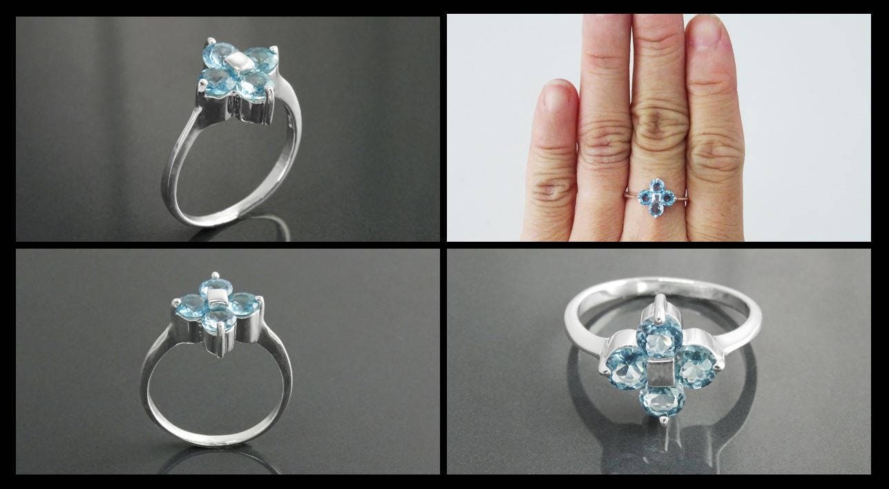 DIVINE RING-SILVER/BLUE ZIRCON – Kingfisher Road