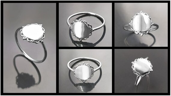 Bague pastille argent new arrivals