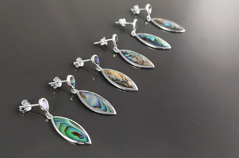 Shell Earrings Abalone Jewelry Paua Shell Jewelry Shell Jewelry Natural Paua Shell Earrings Abalone Earrings Abalone Shell E2381
