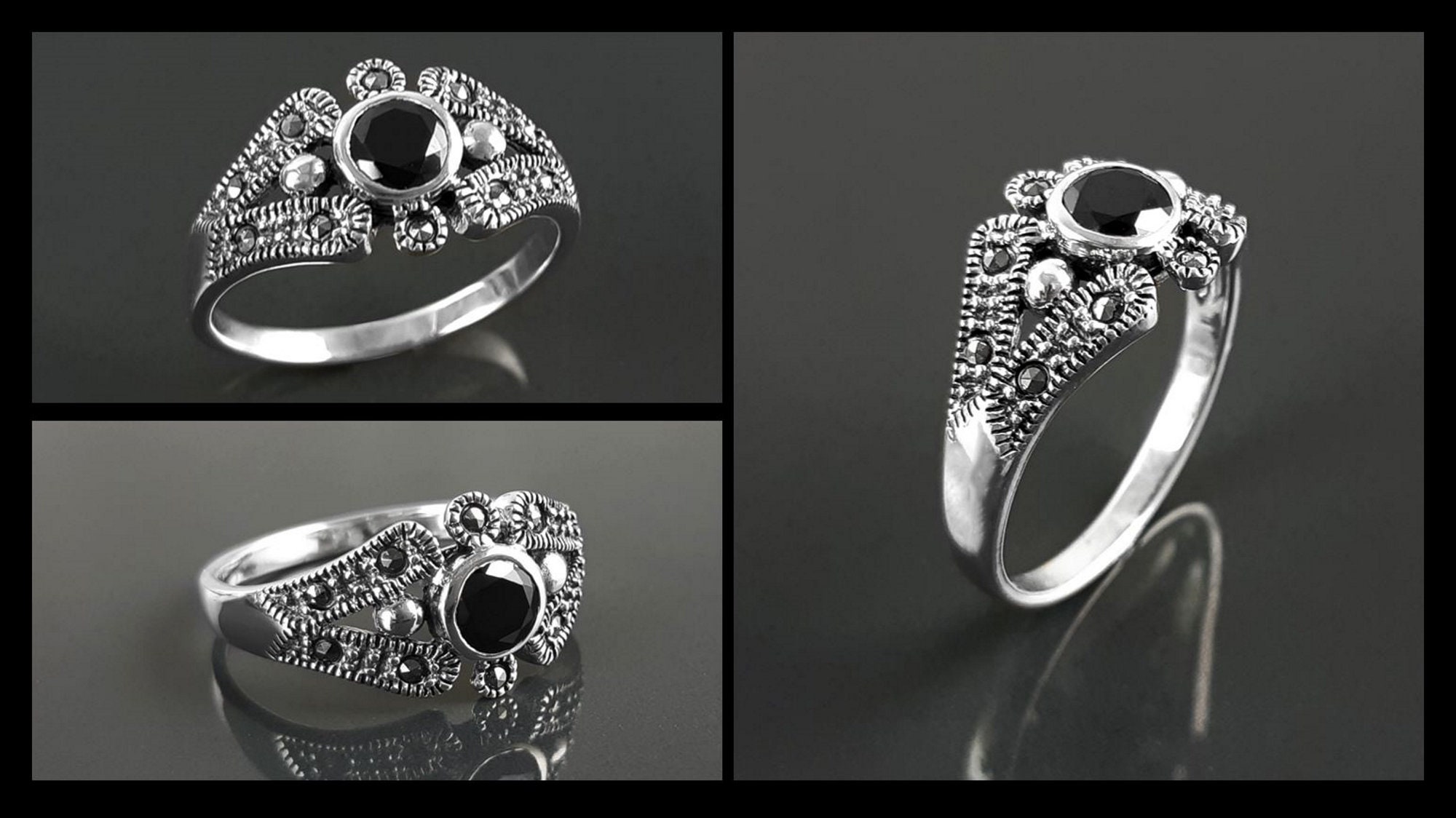 US Army Stainless Steel Black Center Stone Ring Mcr4056 | Wholesale Jewelry  Website