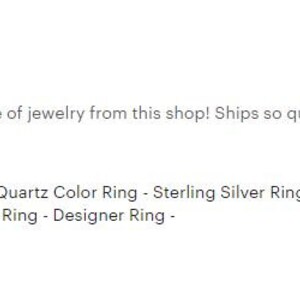 May include: A sterling silver ring with a smoky quartz stone. The ring has a modern design with a marquise-shaped stone. The image also includes text that says "Smoky Quartz Color Ring - Sterling Silver Ring - Marquise - Modern Ring - Designer Ring -"