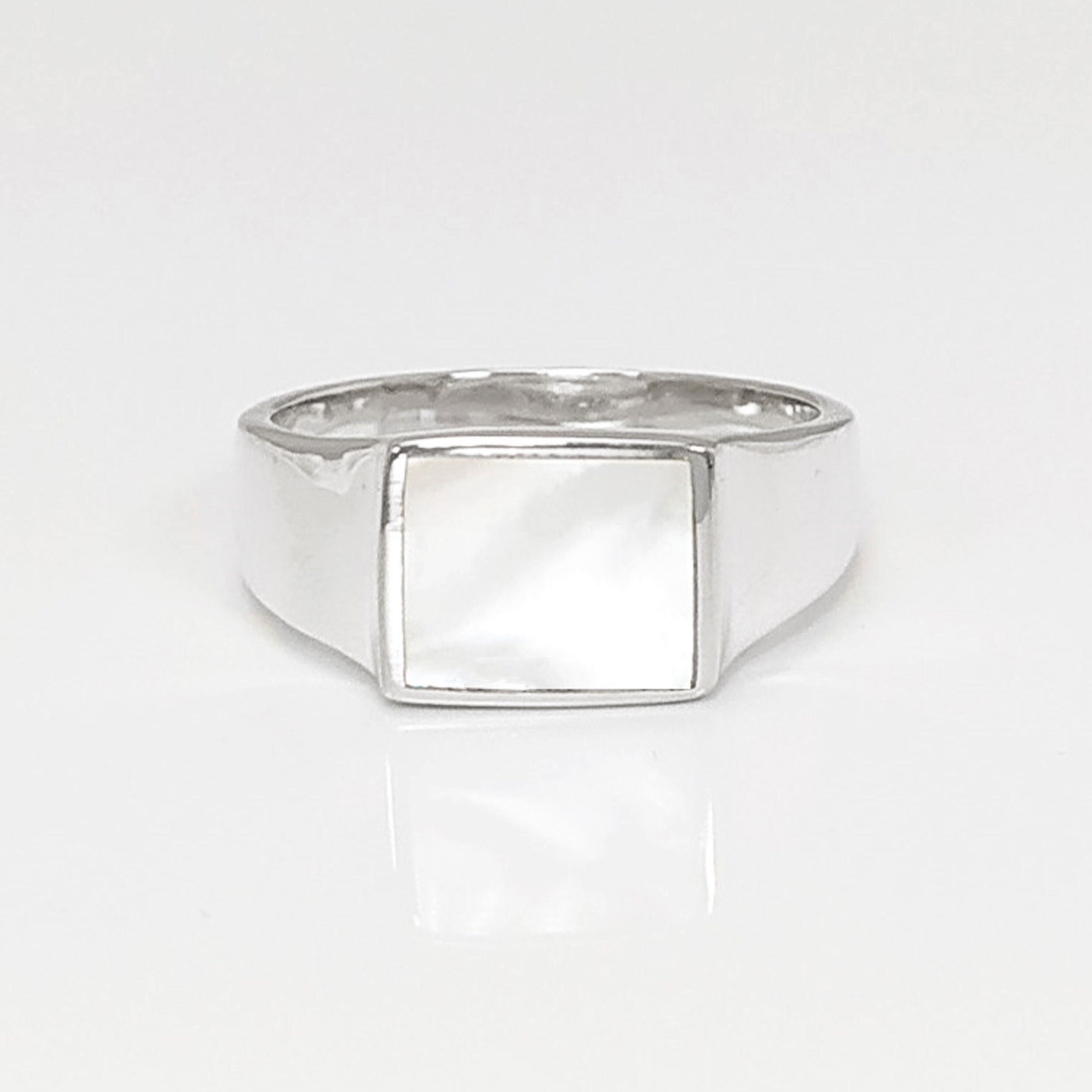 Mother Of Pearl Silver Ring – SILBERUH