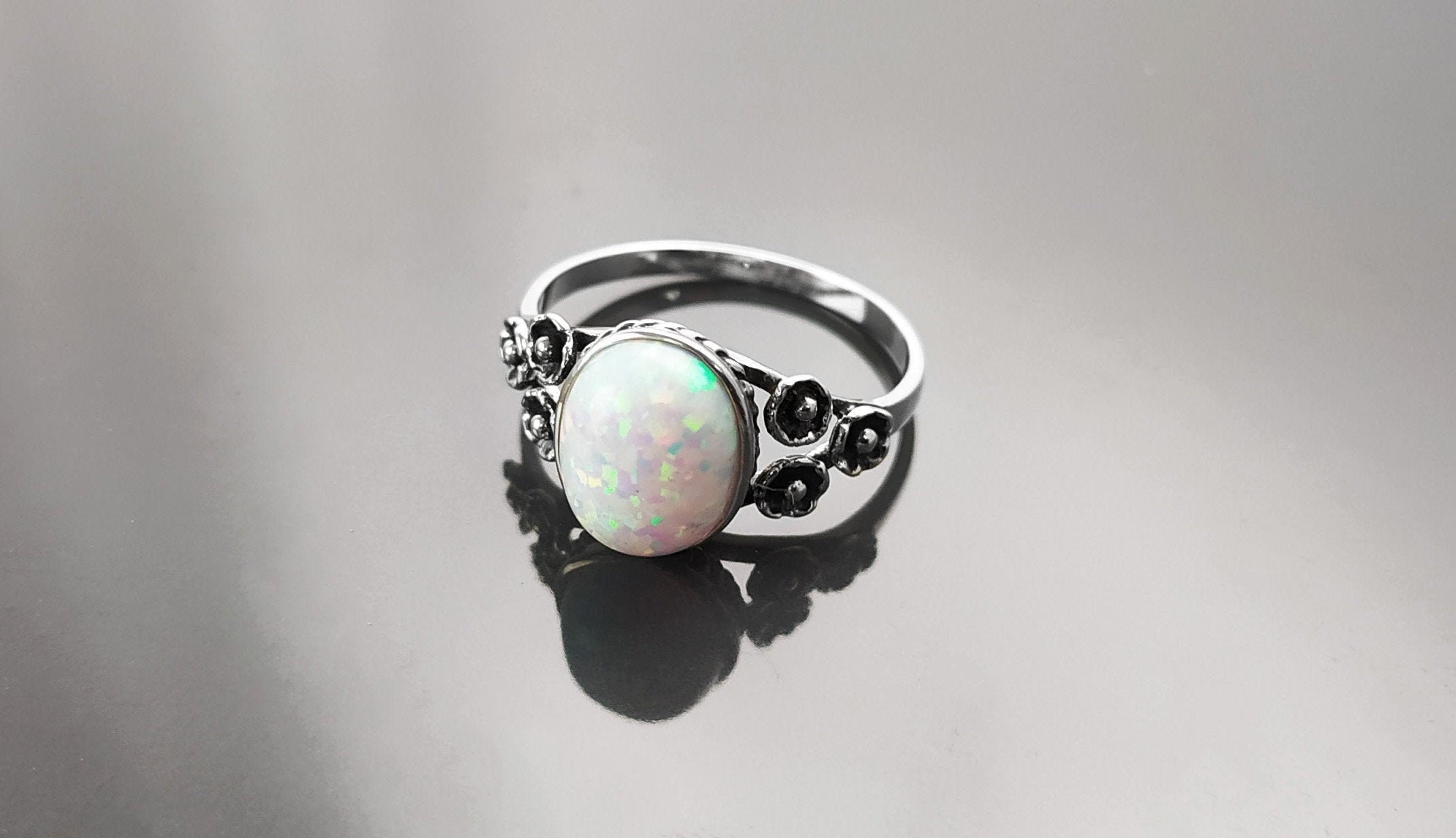 Ethiopian Opal Ring, Gemstone Ring, Handmade Ring, Women Ring, Silver Ring, Opal  Stone Ring, Everyday Ring, Oval Ring, Gift for Her, on Sale - Etsy