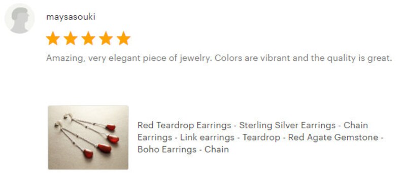 Sterling Silver Earrings Red Agate Gemstone Boho Earrings Chain Earrings Link earrings Teardrop Chain Red Teardrop Earrings