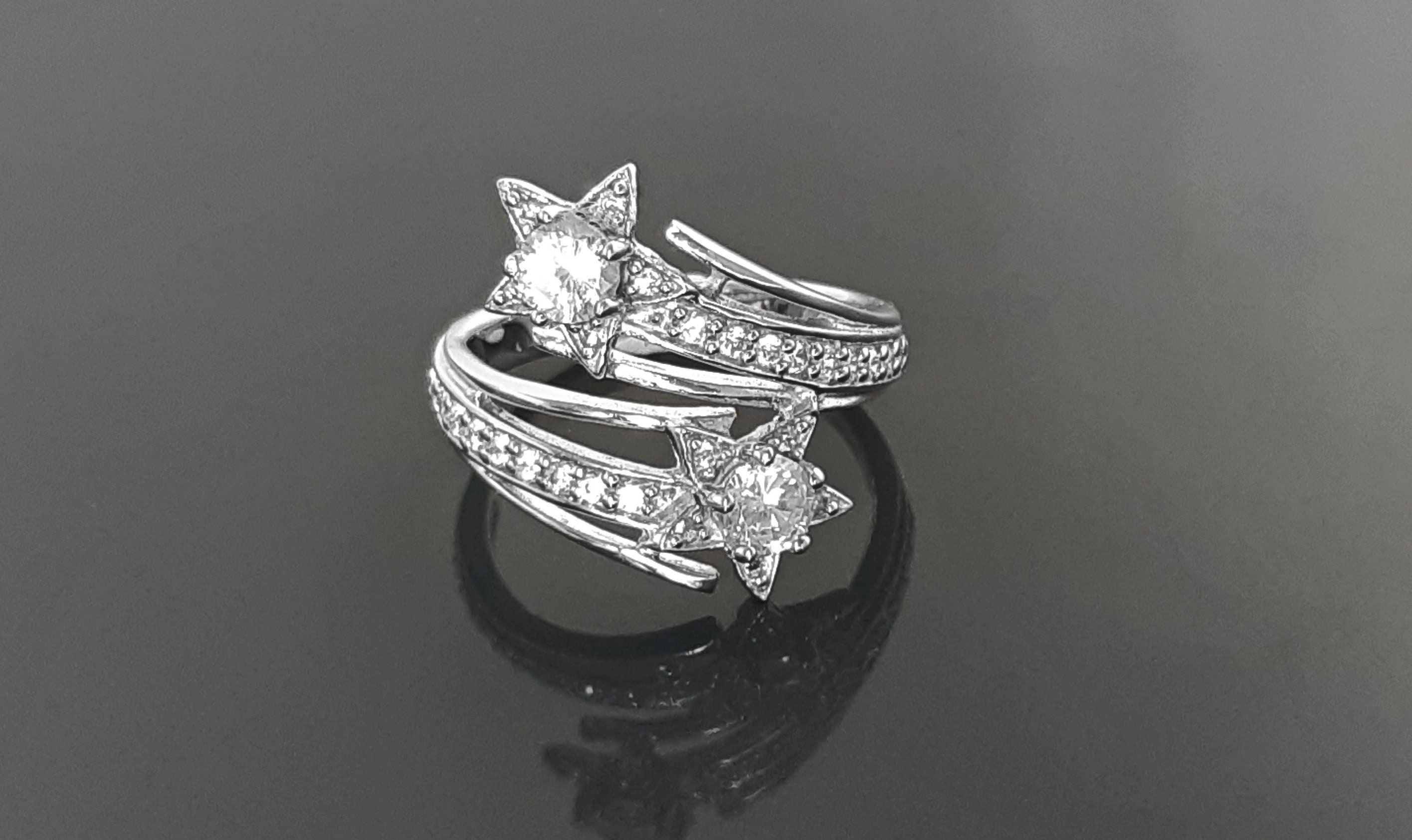 Shooting Star Engagement Ring