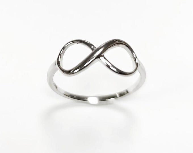 Infinity Ring, Engagement Ring, Sterling Silver, Eternity Ring, Eternal Ring, Promise ring, Bridesmaid Ring, Friendship Ring, True Love Ring
