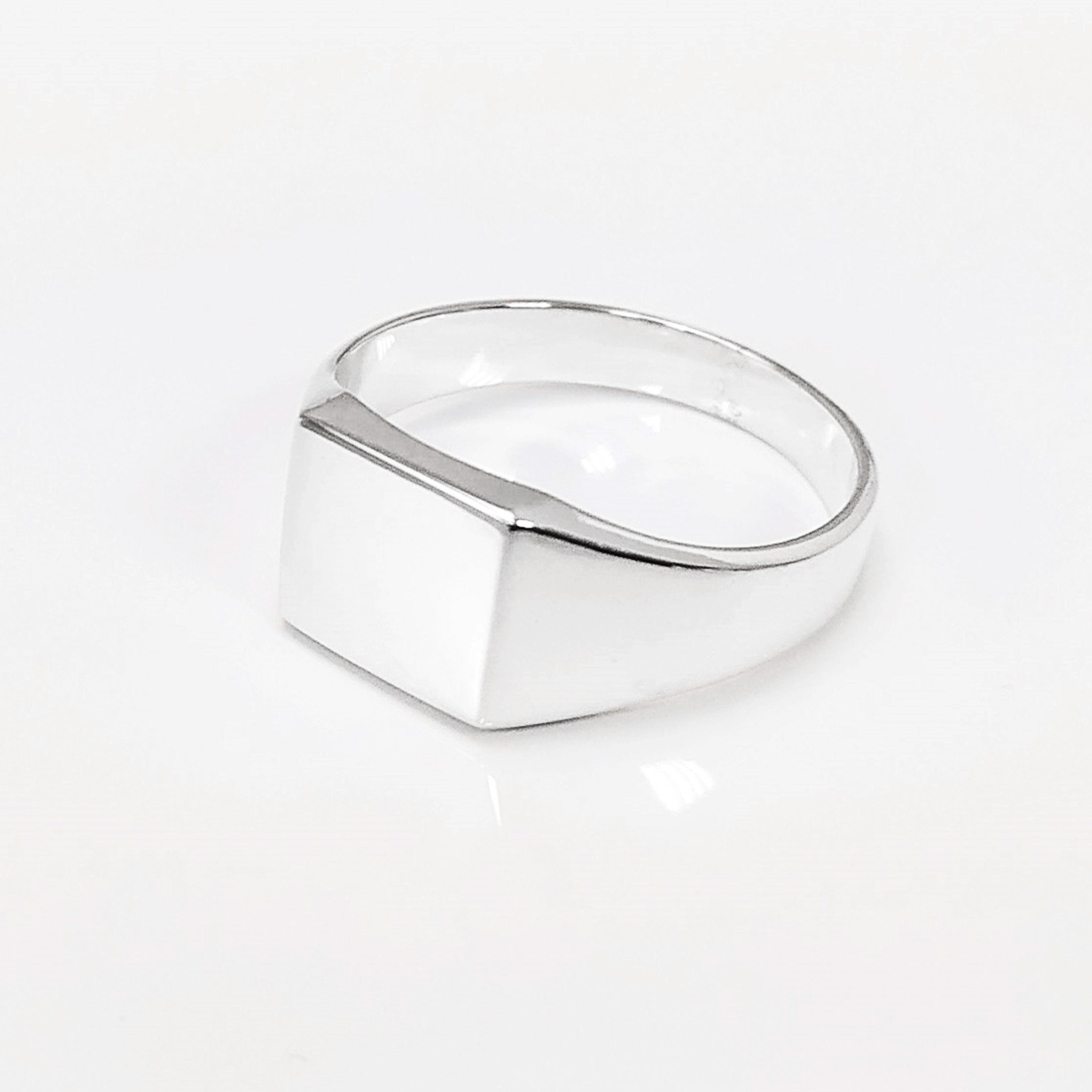 Signet Ring Sterling Silver Classic Mens Signet Ring Men Ring