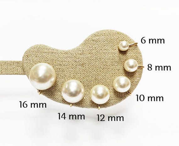 Boucles D'oreilles Paper Clip En Perles Naturelles Plaqué Or - Neuf Avec étiquettes