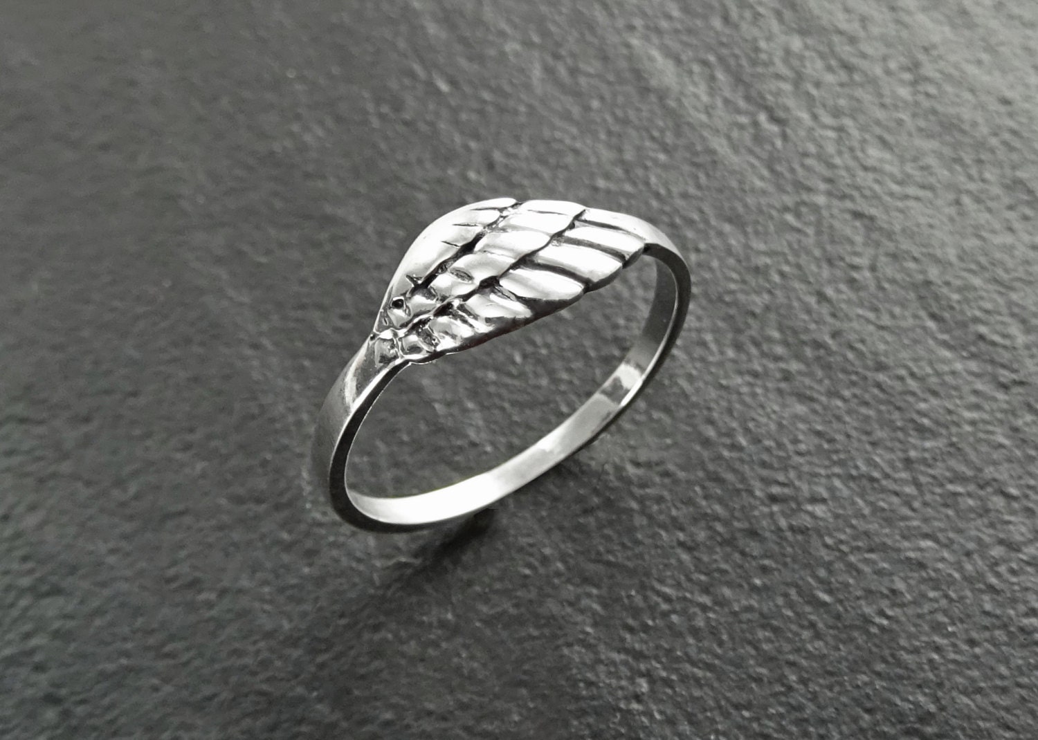Angel Wing Ring Wing Ring Sterling Silver Angel Wing Ring Etsy
