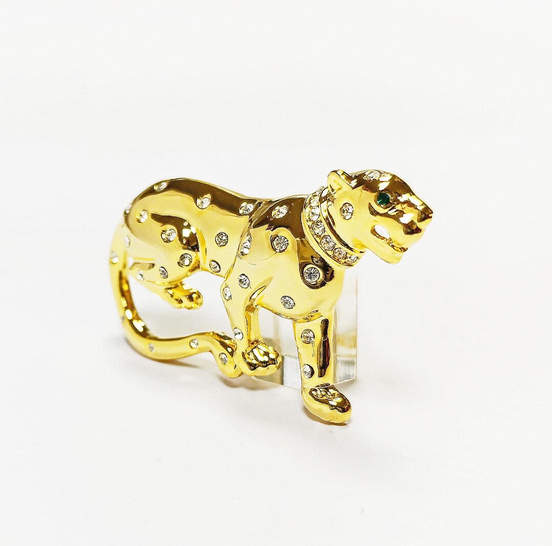 SWAROVSKI スワロフスキー ブローチ コサージュ パンサー ヒョウ 豹 SWAROVSKI スワロフスキー ブローチ コサージュ パンサー ヒョウ 豹
