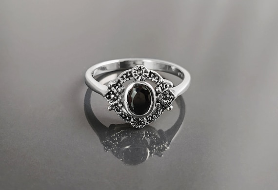 Anillo de anillo de plata piedras de ónix - Etsy México
