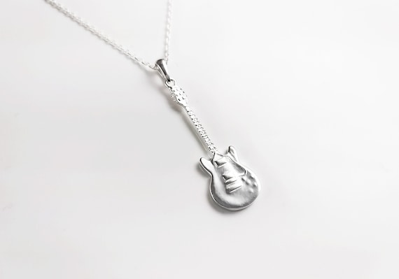 Pendentif Argent Massif Forme Guitare - Argenté - Occasion