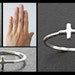 Side Cross Ring - Sterling Cross Ring - Stacking Rings - Sideway Cross ...