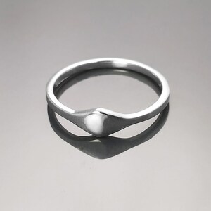 Stackable Curved Ring by KRAMIKE • Sterling Silver • Minimalist ...
