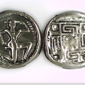 額装済/Crete 1967/コンスタンチン マノス Ancient Greek Coins - Crete Phaistos Silver Stater Coin