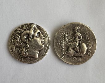 Greece, Macedonia Macedon King Lysimachos Tetradrachm Coin: Alexander, Athena - Museum Restrike coin coins