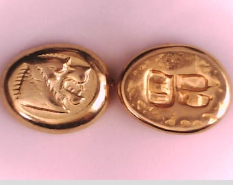 Greece Asia Minor Lydia Miletos King Alyattes Kroisos Jewellery High Quality Museum Remake Lion 24K gold plated coin Xmas gift Education
