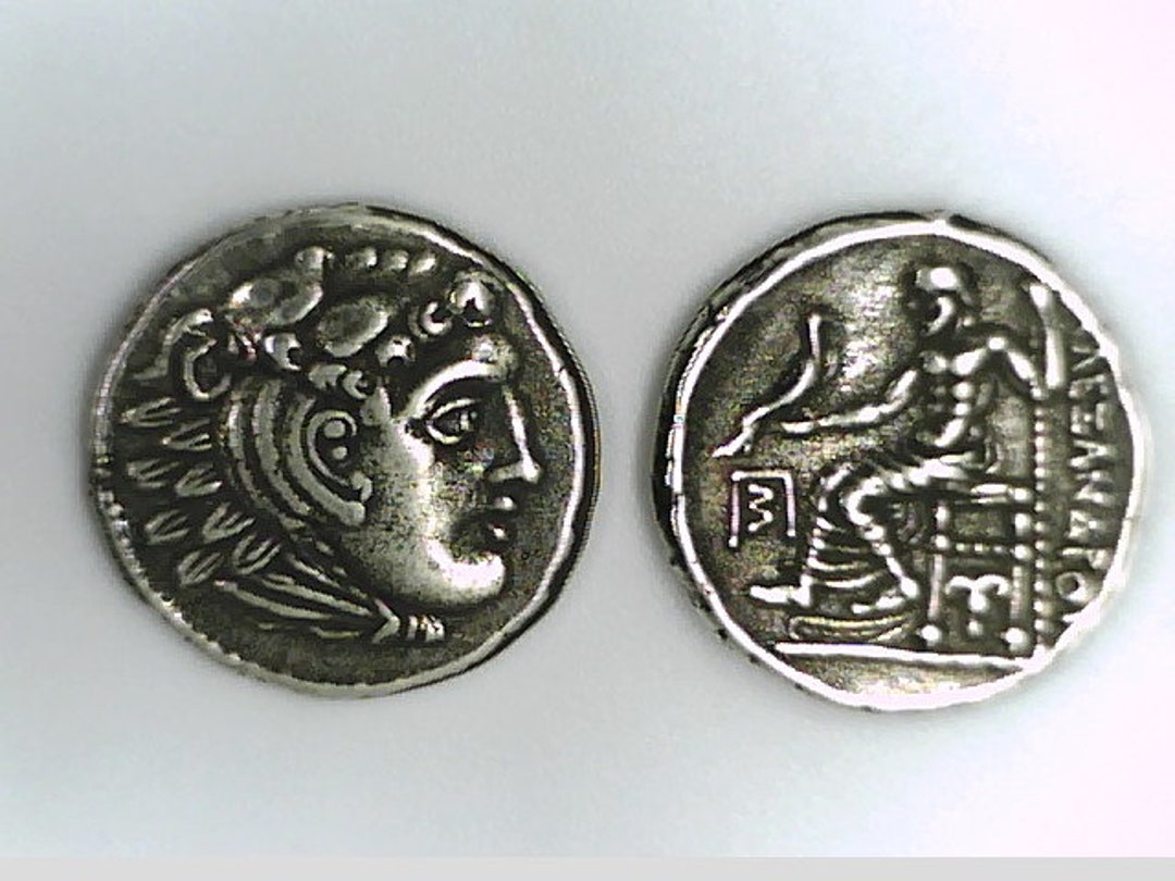 銀メッキ ギリシャ ギリシャ アレクサンダー大王 ドラクマ 古代コイン