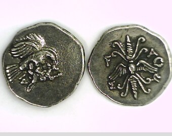 Greece Greek Elis Olympia Olympiad Flying Eagle Catching Hare Thunderbolt Olympic Games Ancient Remake silver plated Stater coin Xmas gift