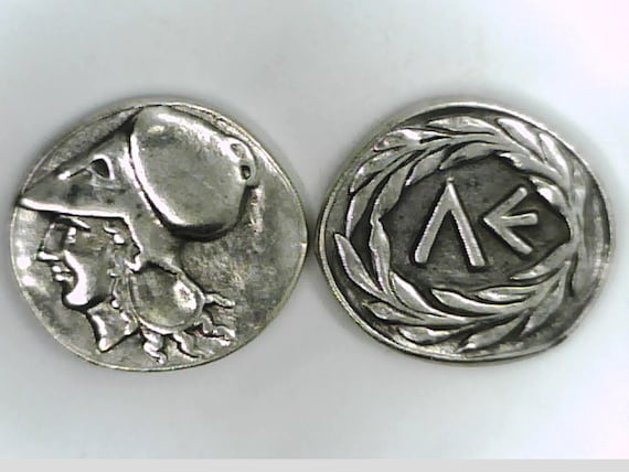 古銭　ギリシャ ギリシャ ギリシャのスパルタ レオニダス ファンタジーコイン 表面には