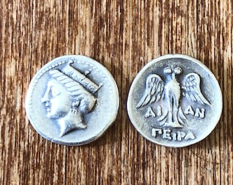 Greece Greek Pontos Amisos Siglos or Stater coin Jewelry High Quality Museum Restrike silver pl coin Hera Owl Xmas gift Education