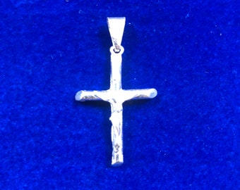Jesus Christ Crucifix Sterling Silver 925 cross Jewelry Pendant Christmas Present Handmade Gifts