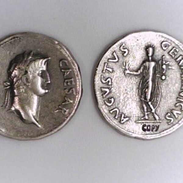 Imperio Romano Emperador Imperial Nerón Roma Denario moneda Nerón Coloso Estatua Navidad Regalo de Navidad Educación Regalo de Cumpleaños