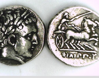 Greece Greek Macedon Macedonia King Philip II Alexander The Great Father Stater Gold Ancient coin Pella mint Apollo Chariot Thunderbolt Gift
