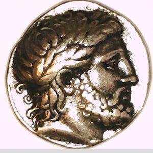 Greece Greek Macedon Macedonia King Philip II Alexander The Great Father Ancient Tetradrachm coin Pella Zeus Philip on Horseback Horse Gift