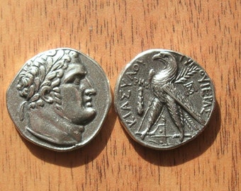 Judas Shekel Jewish Judean Eagle Tyre Jewelry Quality Museum Replica Silver plated coins Christmas gift Education Israel Passover Pasha East