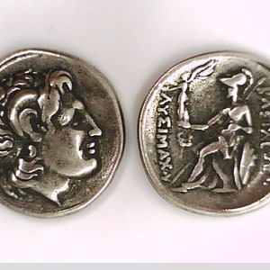 Greece Greek Macedon Macedonia King Lysimachos Alexander The Great Athena Wisdom Tetradrachm ancient coin Thrace mint Present Xmas Gift Bee