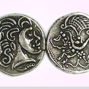 Great Britain Celtic France French Greek Apollo Horse Parisi Paris Stater Jewelry High Quality Museum Remake coin Xmas gift St Patrick day