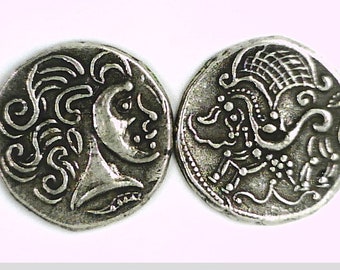 Great Britain Celtic France French Greek Apollo Horse Parisi Paris Stater Jewelry High Quality Museum Remake coin Xmas gift St Patrick day