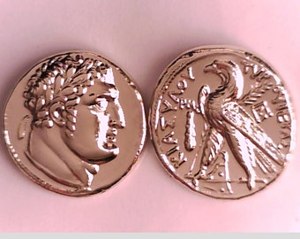 The Judas Shekel Jewish Judean Eagle Tyre Jewelry High Quality Museum Restrike Silver plated coin Xmas gift Education Jewish Israel Easter