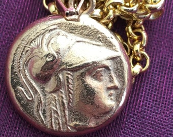 Handmade The famous Alexander The Great Amphipolis tomb Stater coin in Sterling Silver Jewelry Pendant Name Day gift Present Alex Alexandra