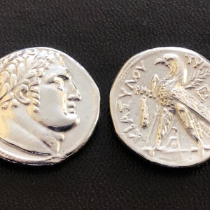Judas Shekel Judean Eagle Tyre Jesus Christ Church Jewelry Museum Remake Solid Sterling Silver coin Xmas gift Education Jewish Israel Easter