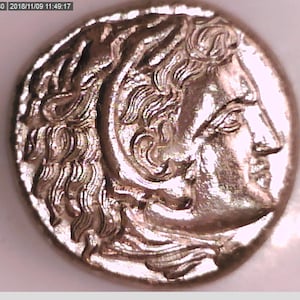 Greece Greek Egypt Alexander The Great Tetradrachm Ancient Silver authentic coin Memphis mint Hercules Zeus lotus Amphipolis Tomb Xmas Gift