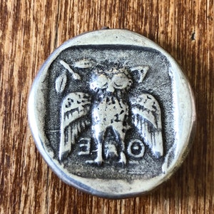 Musée Grèce Grec Attique Athènes Dekadrachm pièce Bijoux de haute qualité Restrike plaque d&#39;argent pièce cadeau Athena Owl Education