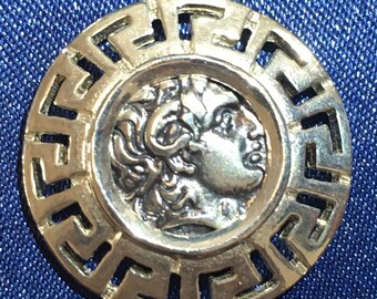 The famous Alexander The Great Lysimachus coin in Sterling Silver 925 Jewelry Pendant Graduation Christmas Present Handmade Alex Gift